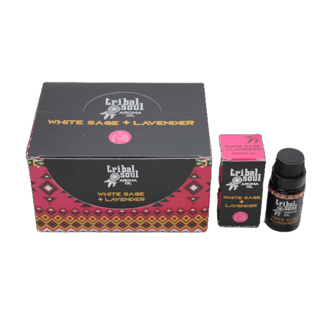 Tribal Soul White Sage and Lavender aromatic oil bottle 10ml