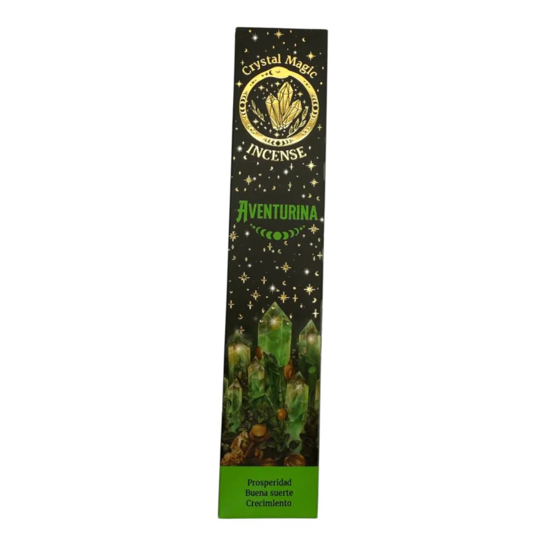 Crystal Magic Green Aventurine Tribal Soul Crystal Incense