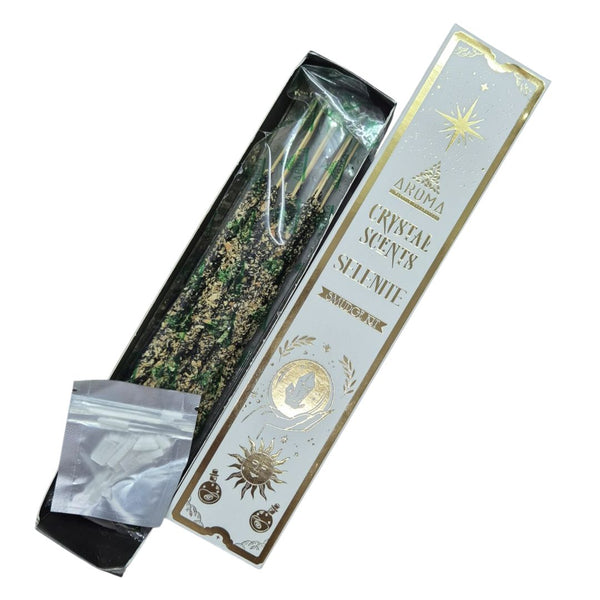 Selenite Incense Sticks with Crystals