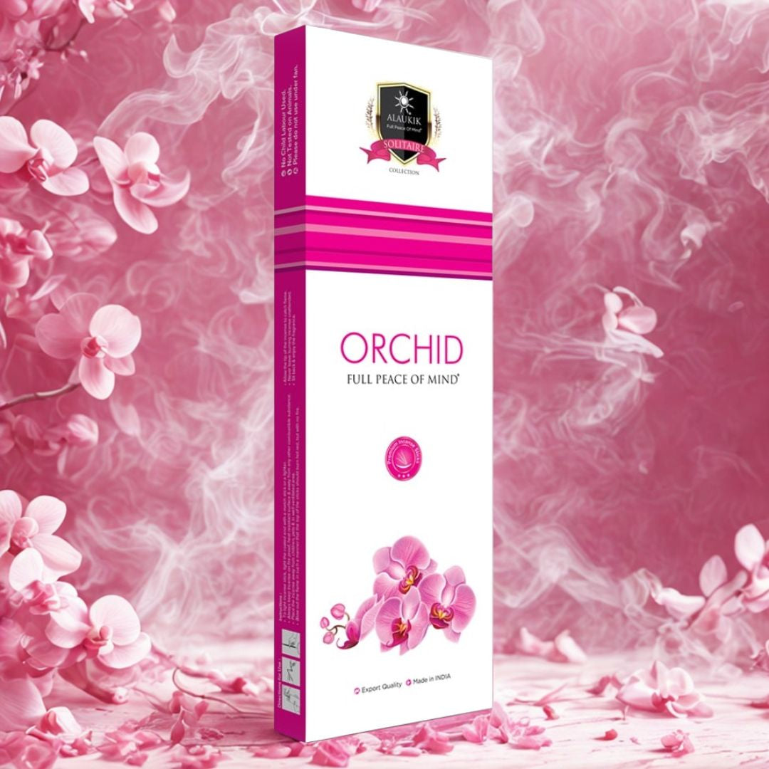 Alaukik Orchid incense sticks bundle in packet