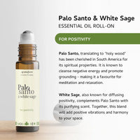 Natural essential oil roller with earthy aroma