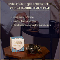 Oud Al Raghbah Muattar – Premium Incense Sticks & Oud Muattar (40 g Jar)