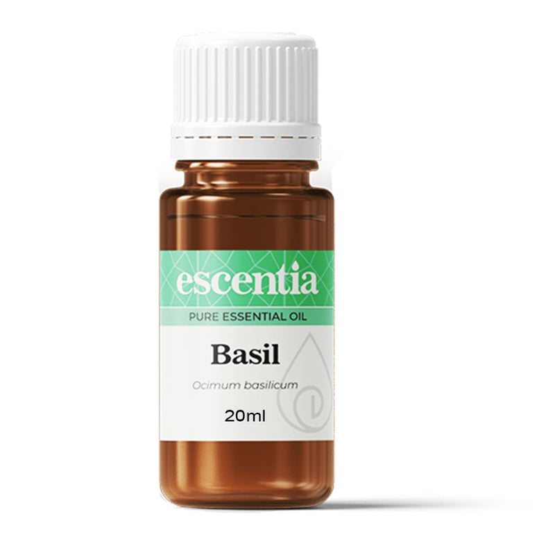 Escentia Basil Essential Oil bottle