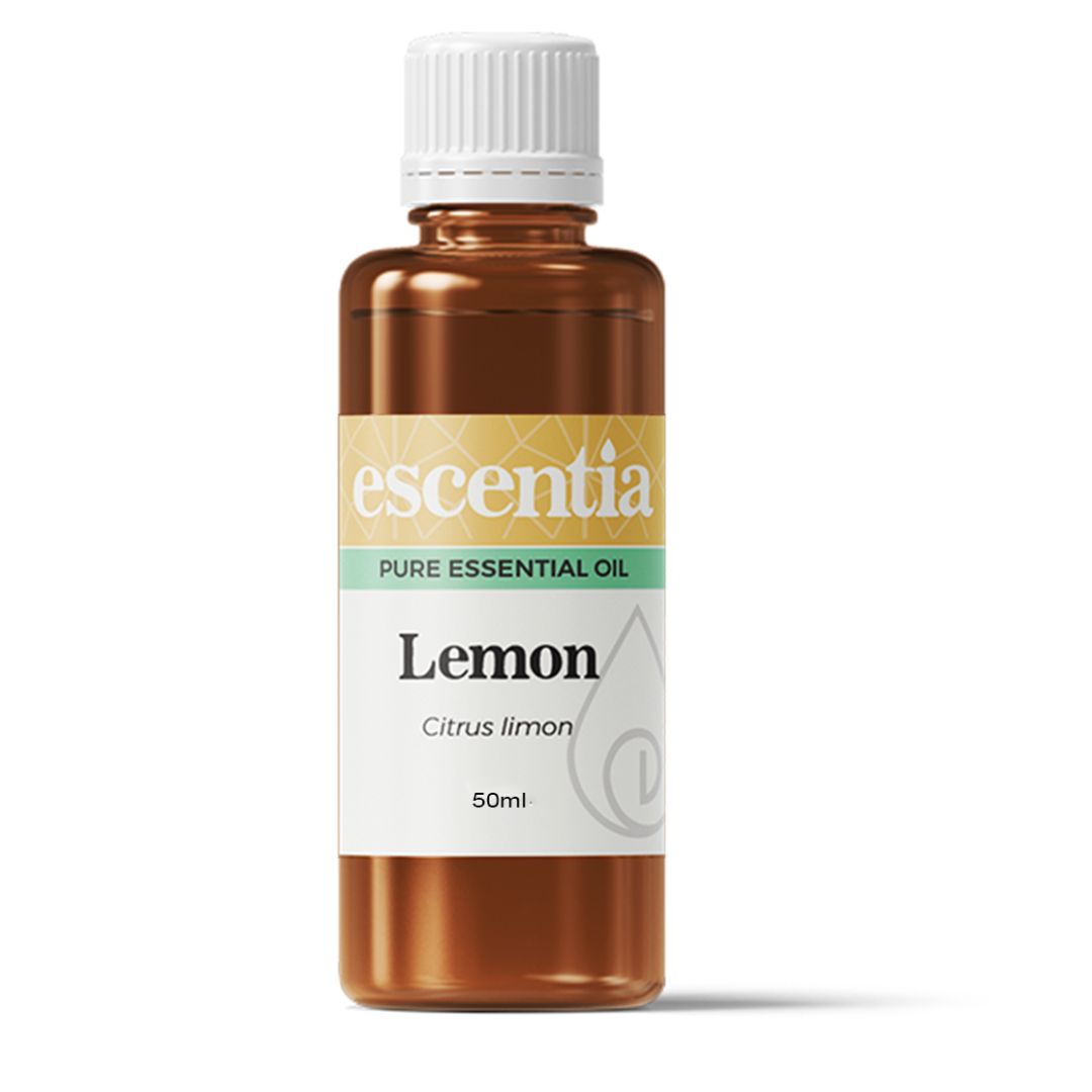 Escentia Lemon Essential Oil bottle