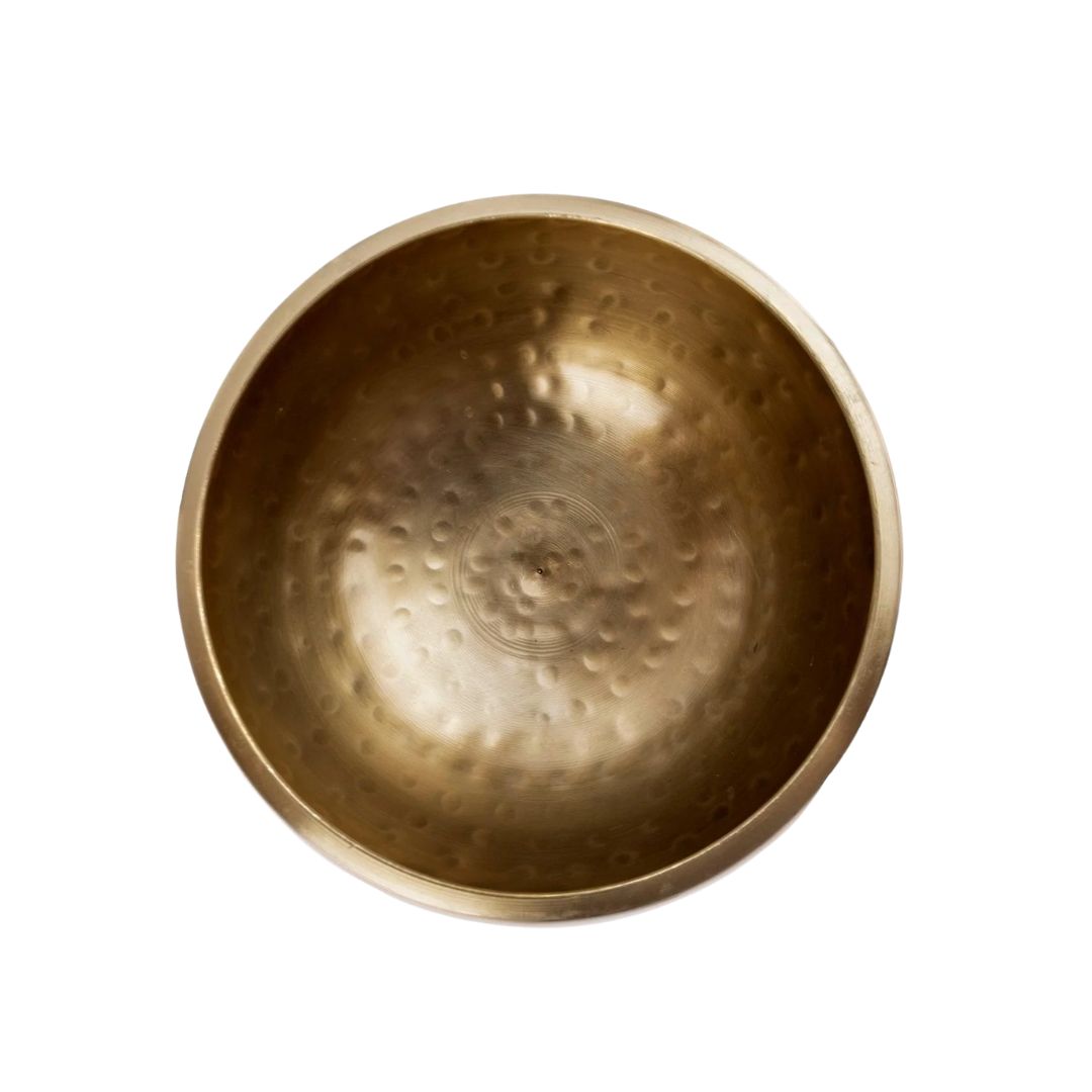 11cm brass hammered singing bowl, meditation bowl with stick, sound healing instrument South Africa, spiritual altar accessory
