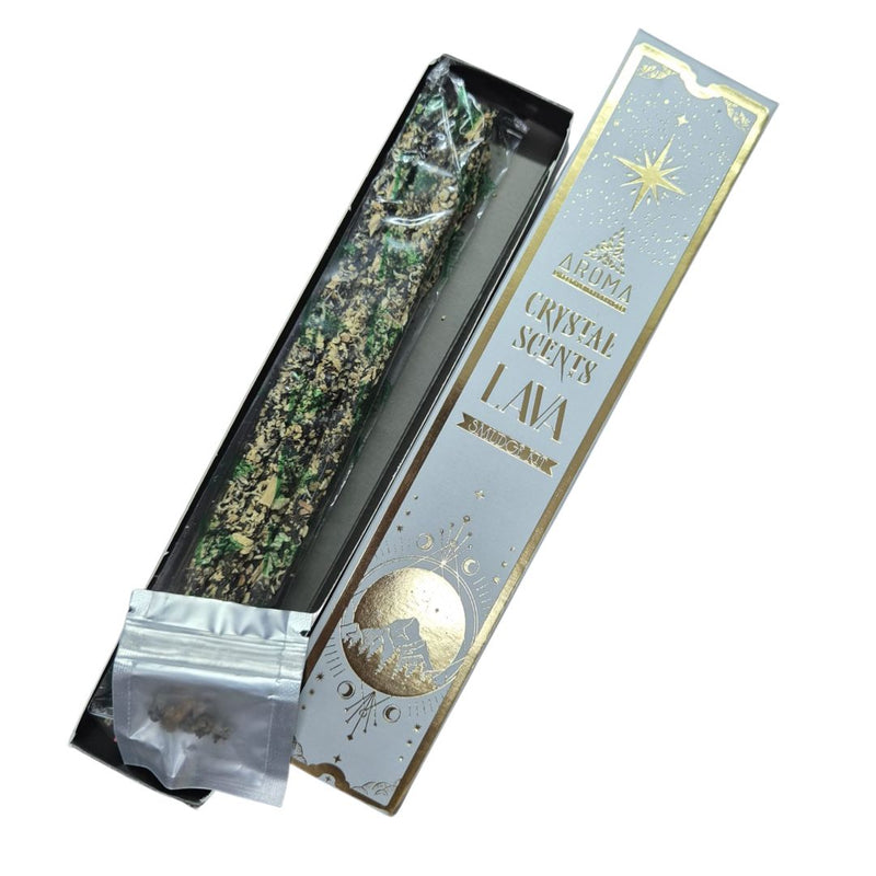 Aroma Crystal Scents – Lava Incense Sticks with Crystals