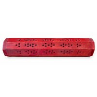 Red Moon and Sun Ash Catcher Box – Wooden Incense Holder
