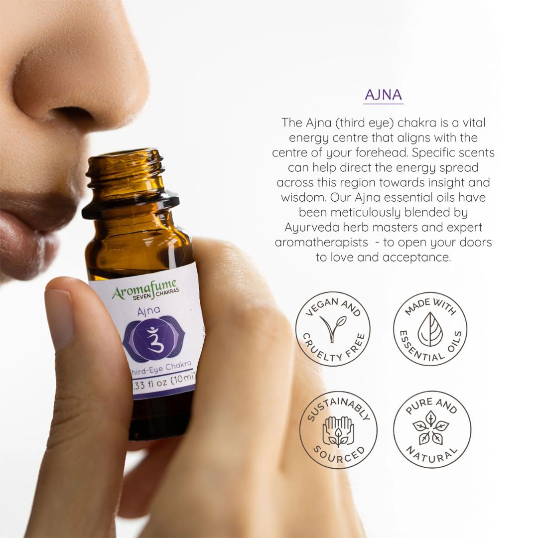 Aromafume Ajna essential oil diffuser blend bottle