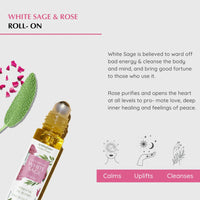 White Sage and Rose aromatherapy roller