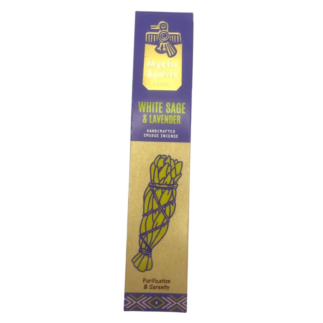 Pack of Mystic Spirits White Sage and Lavender incense sticks