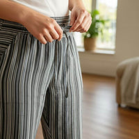 Boho Striped Cotton Gheri Pants (Nepalese Drawstring Hippie Pants)