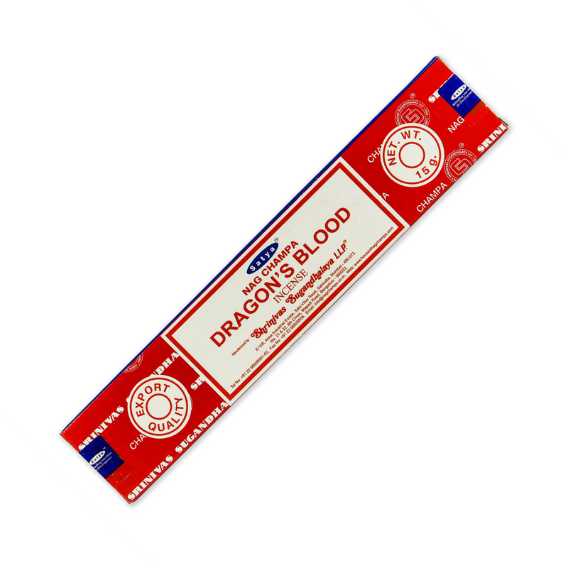 Satya Dragon's Blood Masala Incense Sticks for meditation and spiritual tranquility
