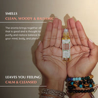 Vegan aromatherapy oil for grounding and positivity