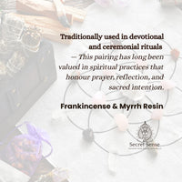 Natural Frankincense and Myrrh Resin Incense (60g) Secret Sense