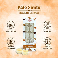 HEM Palo Santo Tealight Candle (10 Pack)