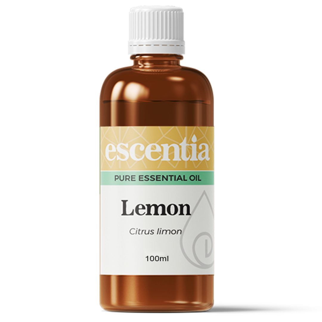 Escentia Lemon Essential Oil bottle