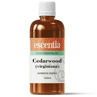 Escentia Cedarwood Essential Oil bottle