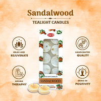 HEM Sandalwood Tealight Candle (10 Pack)