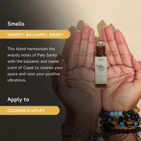 Aromatherapy oil blend for grounding and clarity