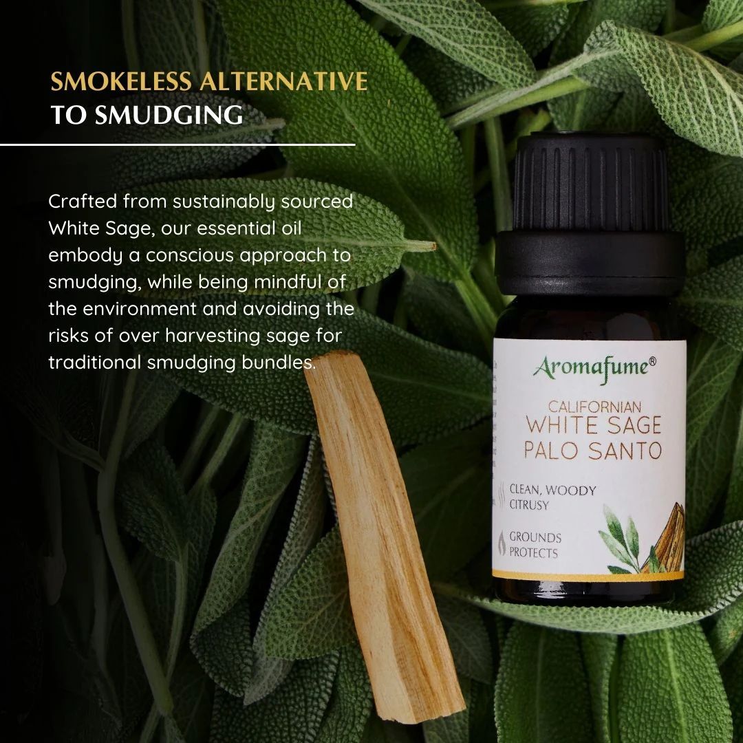 10ml Aromafume White Sage &amp; Palo Santo diffuser oil bottle