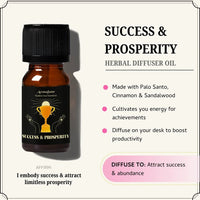 Aromafume Success &amp; Prosperity Manifestation Oil bottle front view