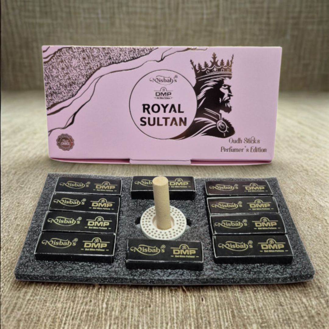 Misbah Royal Sultan dhoop gift box open view
