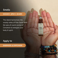 Aromatherapy roll-on for spiritual protection and focus