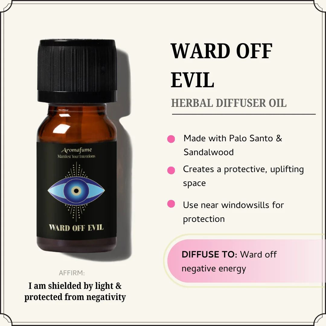 Aromafume Ward Off Evil Manifestation Oil bottle with box