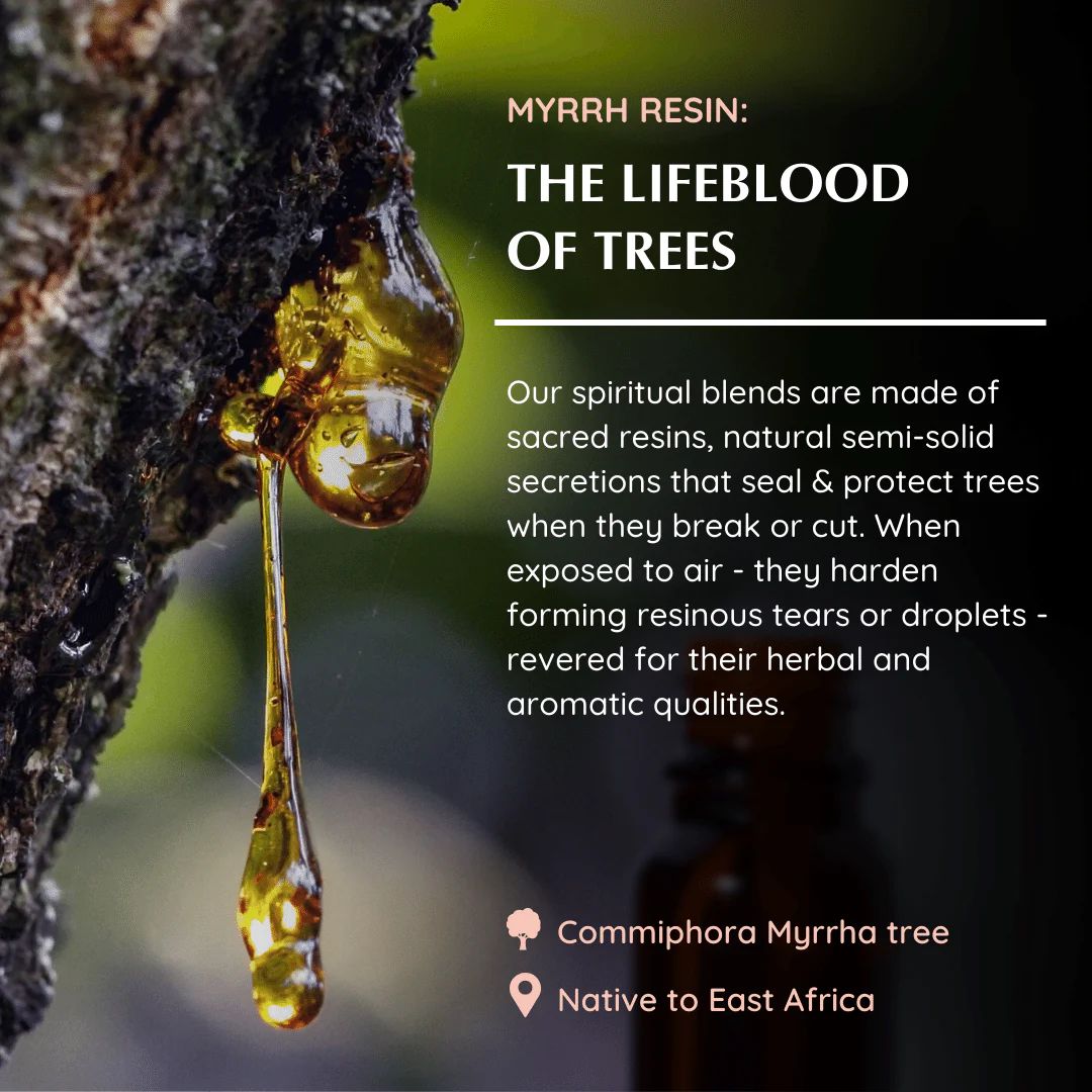 Amber glass bottle of Aromafume Myrrh Essential Oil Diffuser Blend