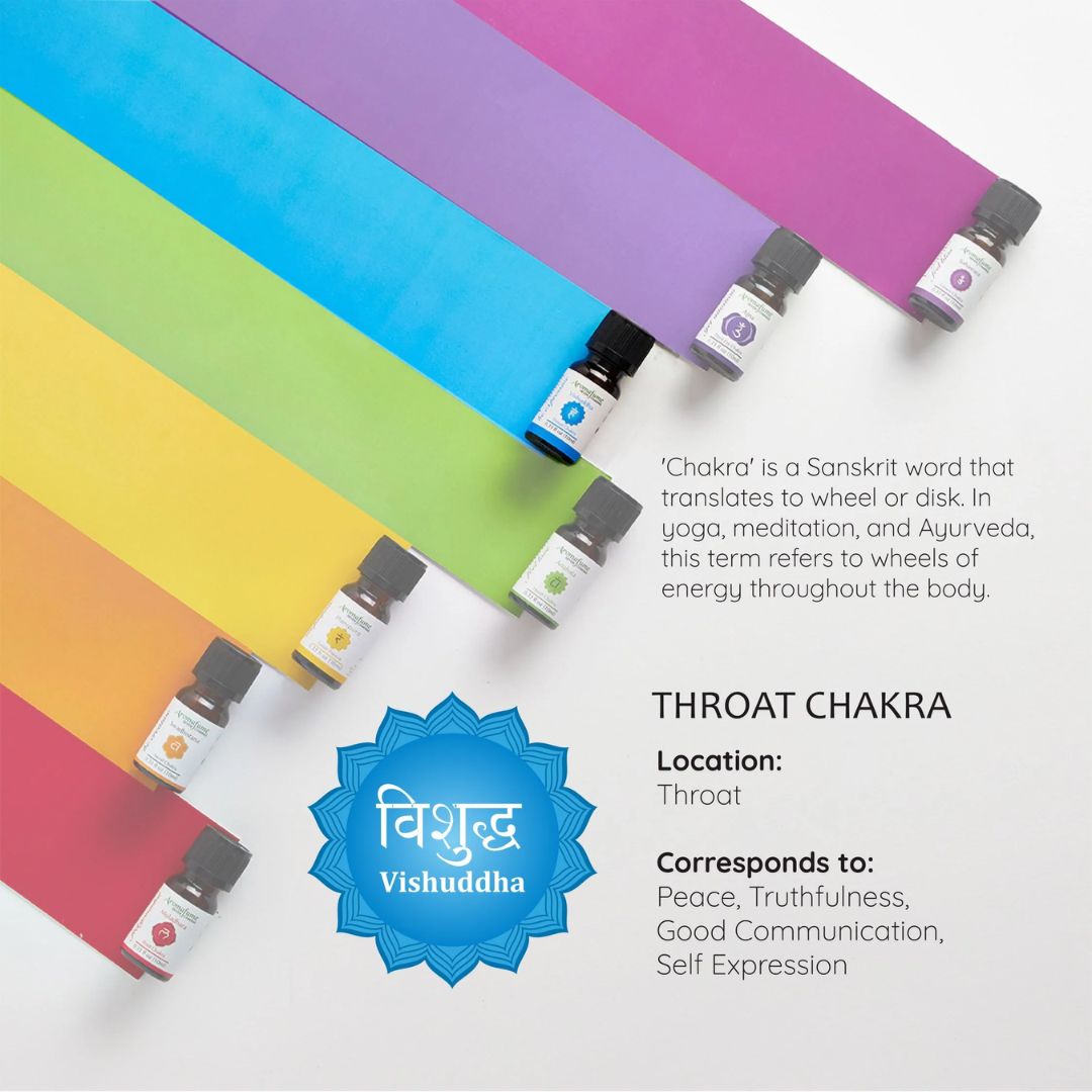 Aromafume Vishuddha Chakra essential oil bottle 10ml