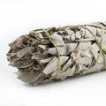 Large 22 cm white sage smudge stick bound with cotton twine