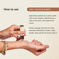 Vegan roll-on for peace, grounding, and clarity