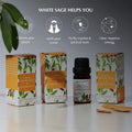 White Sage and Sandalwood diffuser oil 10ml bottle