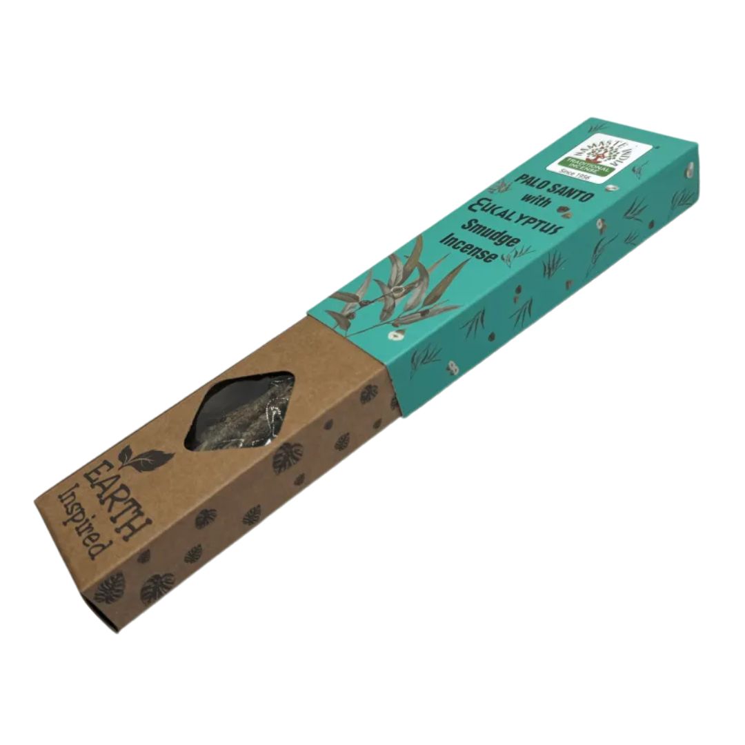 Namaste India Palo Santo and Eucalyptus incense box