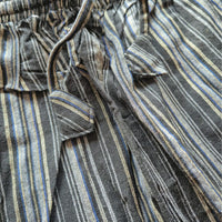 Boho Striped Cotton Gheri Pants (Nepalese Drawstring Hippie Pants)