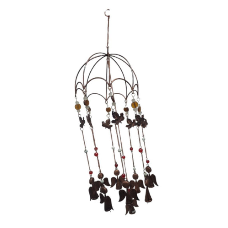 Hanging Metal Angels & Doves with Bells & Beads