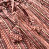 Boho Striped Cotton Gheri Pants (Nepalese Drawstring Hippie Pants)