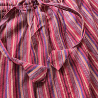 Boho Striped Cotton Gheri Pants (Nepalese Drawstring Hippie Pants)