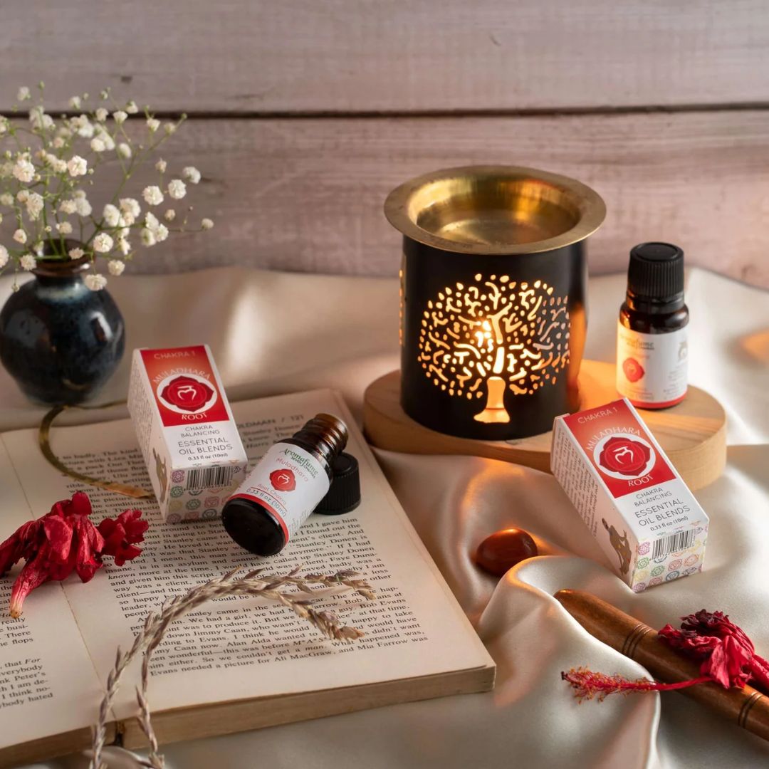 Aromafume Muladhara Root Chakra essential oil bottle