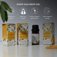 10ml Aromafume White Sage &amp; Palo Santo diffuser oil bottle
