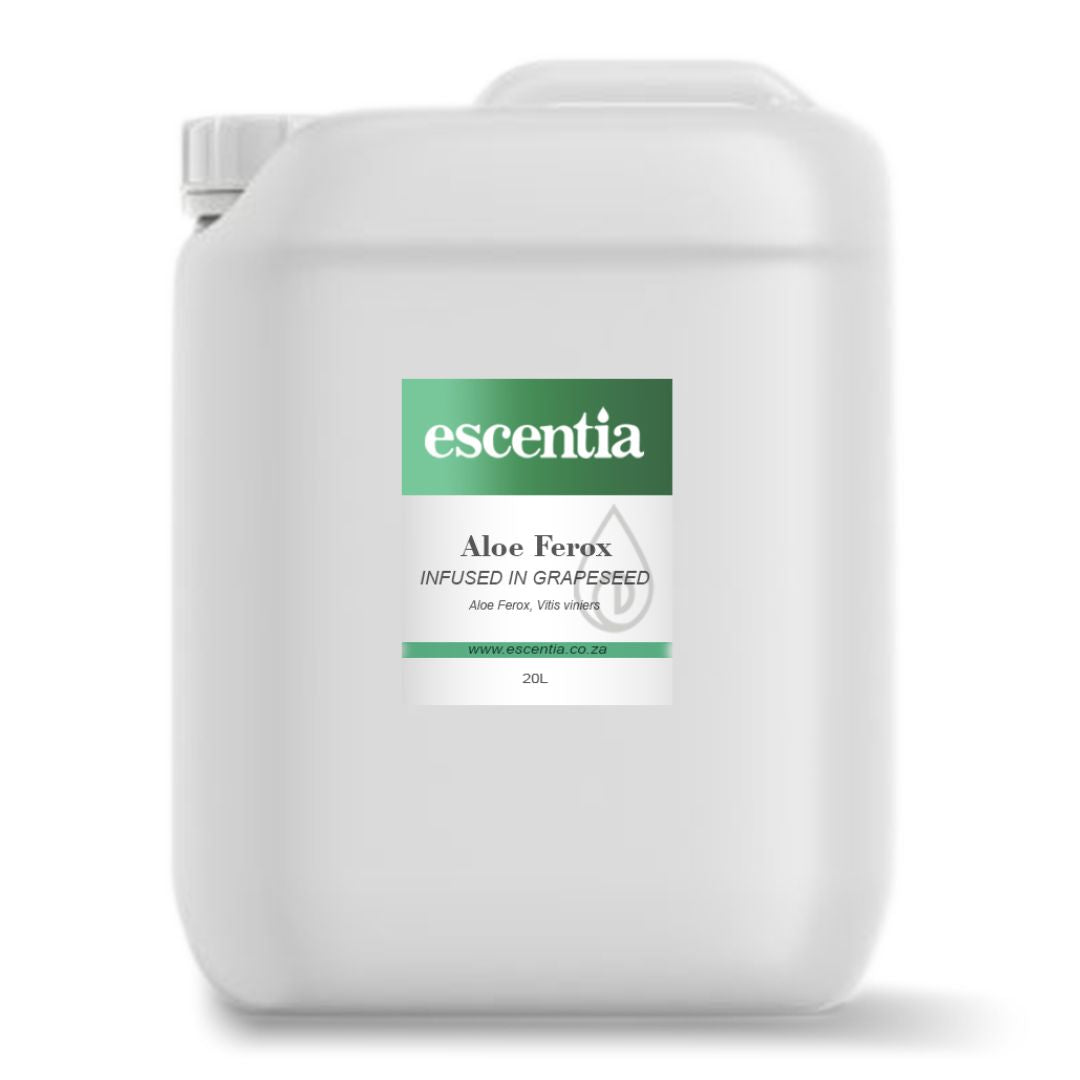 Escentia Aloe Ferox Infused in Grapeseed Oil Bottle