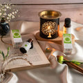 Anahata Heart Chakra essential oil bottle with green label