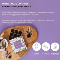White Sage and Lavender Incense Bricks – Aromafume