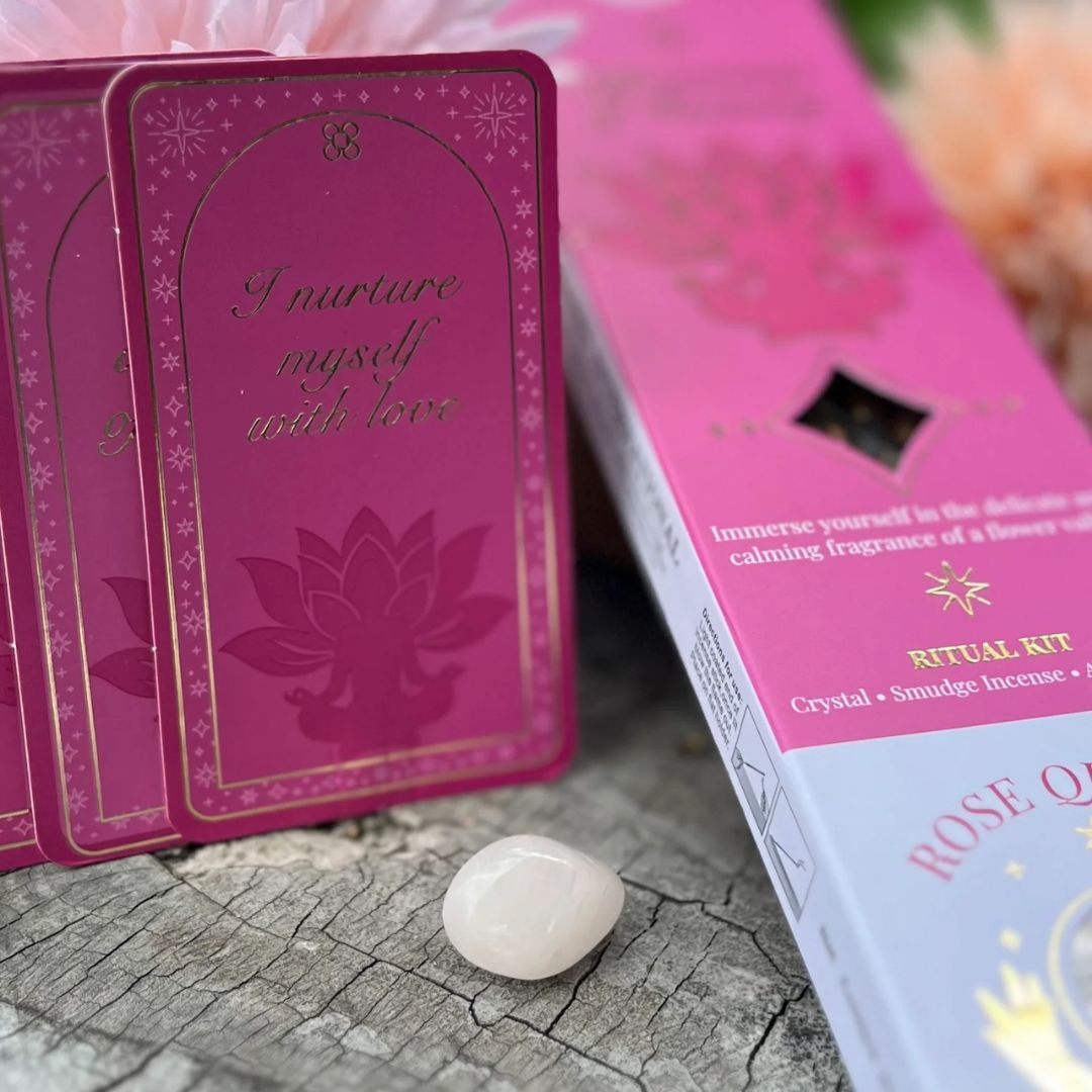 Sacred Elements Affirmation of Harmony ~ Rose Quartz Incense Kit