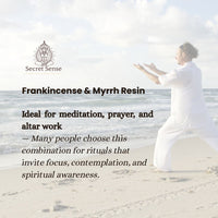 Natural Frankincense and Myrrh Resin Incense (60g) Secret Sense
