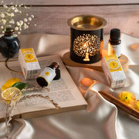 Amber bottle of Aromafume Manipura chakra diffuser oil