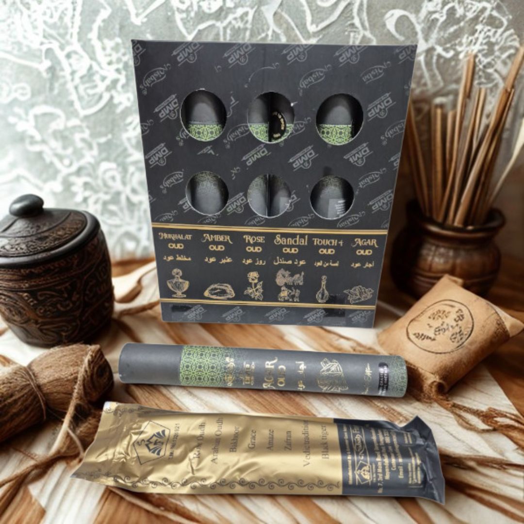 Misbah Agar Oudh canister incense pack 6 x 40 g