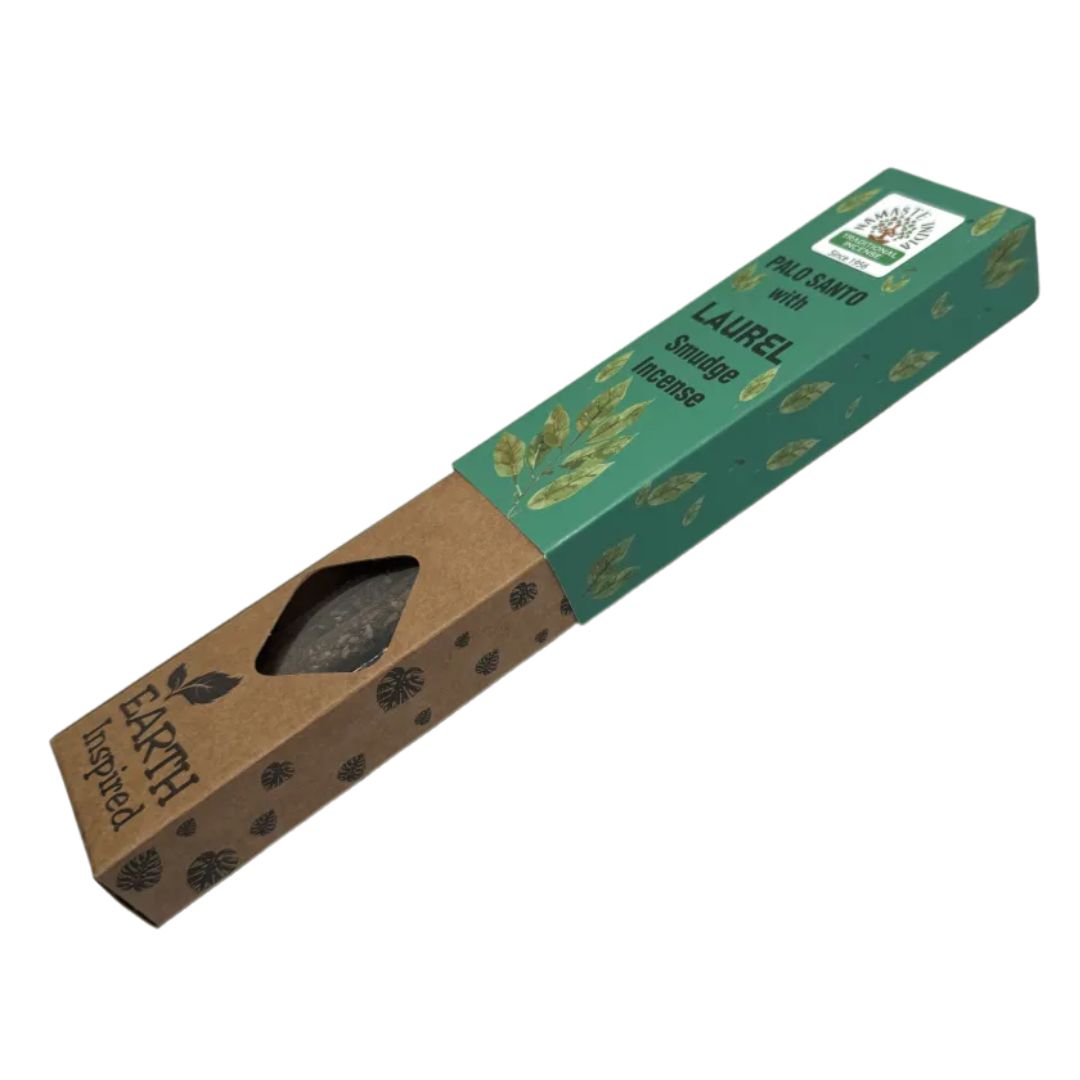 Box of Namaste India Palo Santo and Laurel incense sticks
