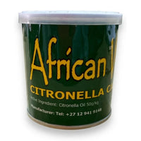 African Wax Citronella Insect Repellent Candle – Slow-Burning Mosquito and Fly Repellent for Indoor & Outdoor Use