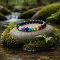 7 Chakra Lava Stone Bracelet – Natural Gemstones SA